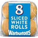 Warburtons 8 x Soft White Rolls